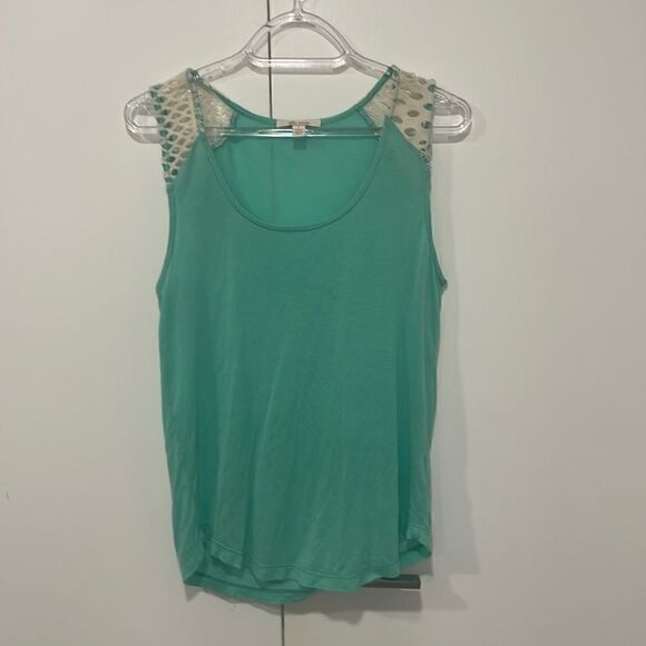 ELLA MOSS boho festival crochet shoulder sleeveless   top small - Picture 1 of 6